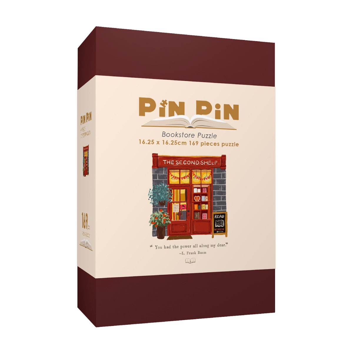 Bookstore:the second shelf - 169 piece puzzle with frame