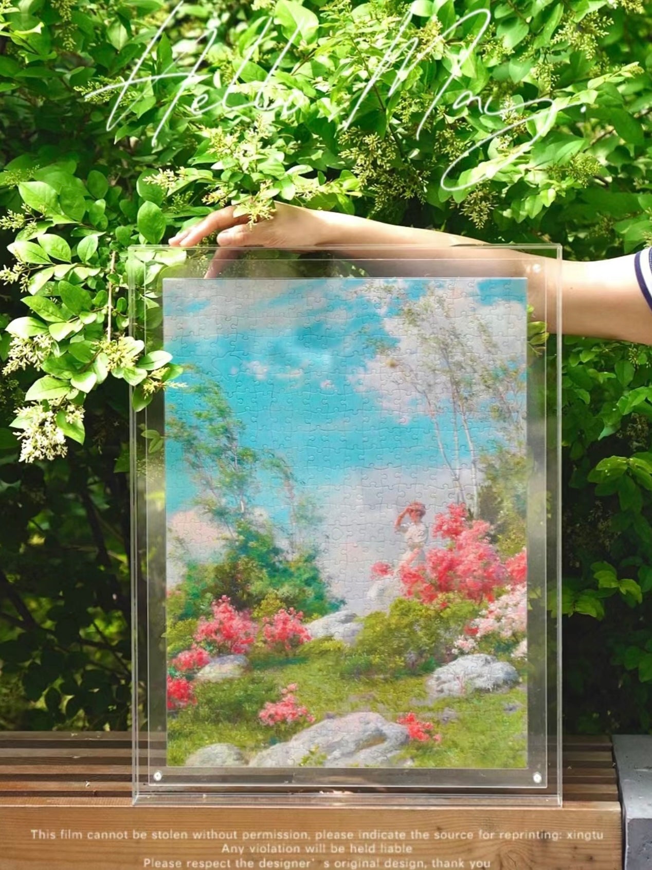 Fine Art: May Morning - 521 piece glitter puzzle
