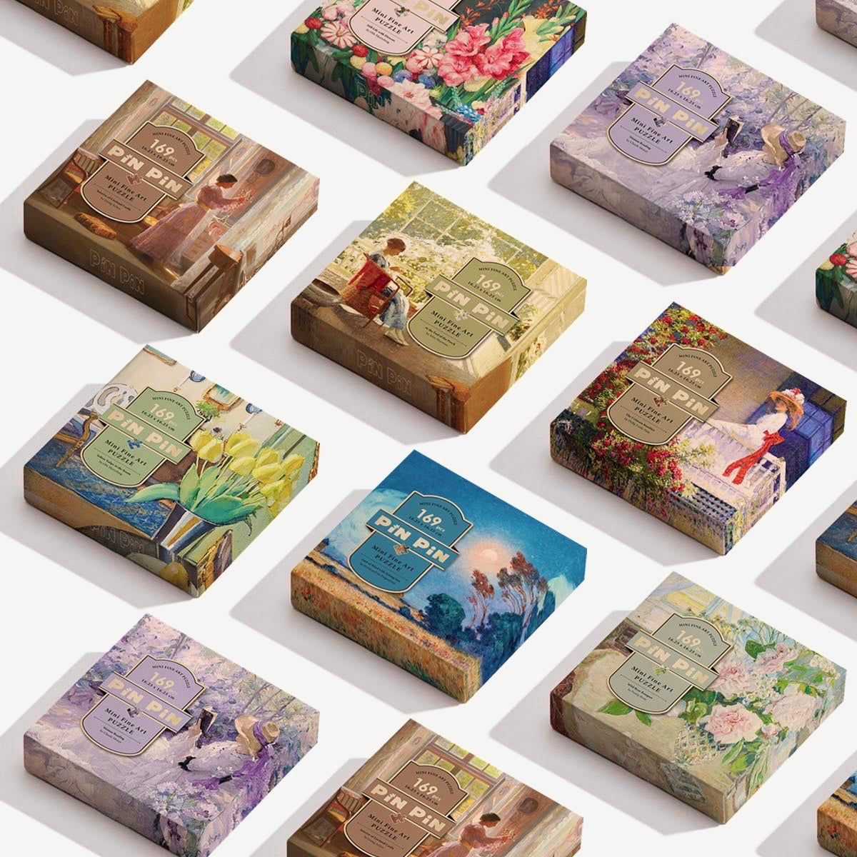 Fine Art Mini Puzzle - 169 piece puzzle with frame