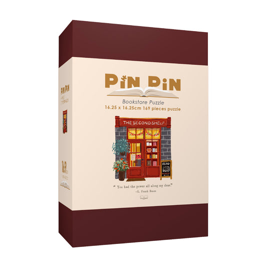 Bookstore:the second shelf - 169 piece puzzle with frame