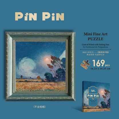 Fine Art Mini Puzzle - 169 piece puzzle with frame