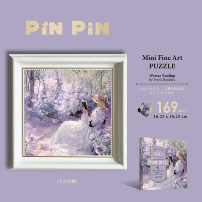 Fine Art Mini Puzzle - 169 piece puzzle with frame