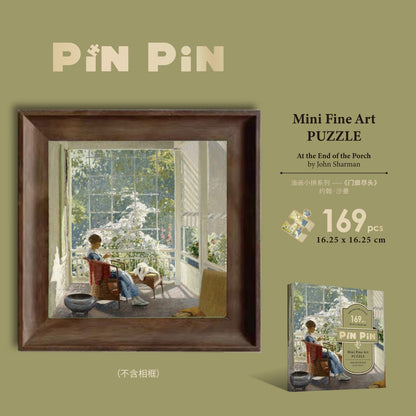 Fine Art Mini Puzzle - 169 piece puzzle with frame