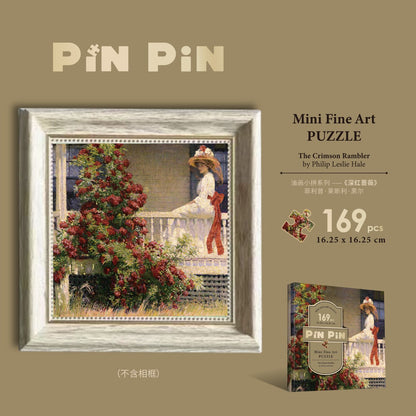 Fine Art Mini Puzzle - 169 piece puzzle with frame