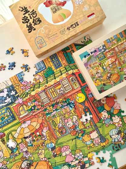 Step by Step: How Wonderful Life is - 700 piece puzzle