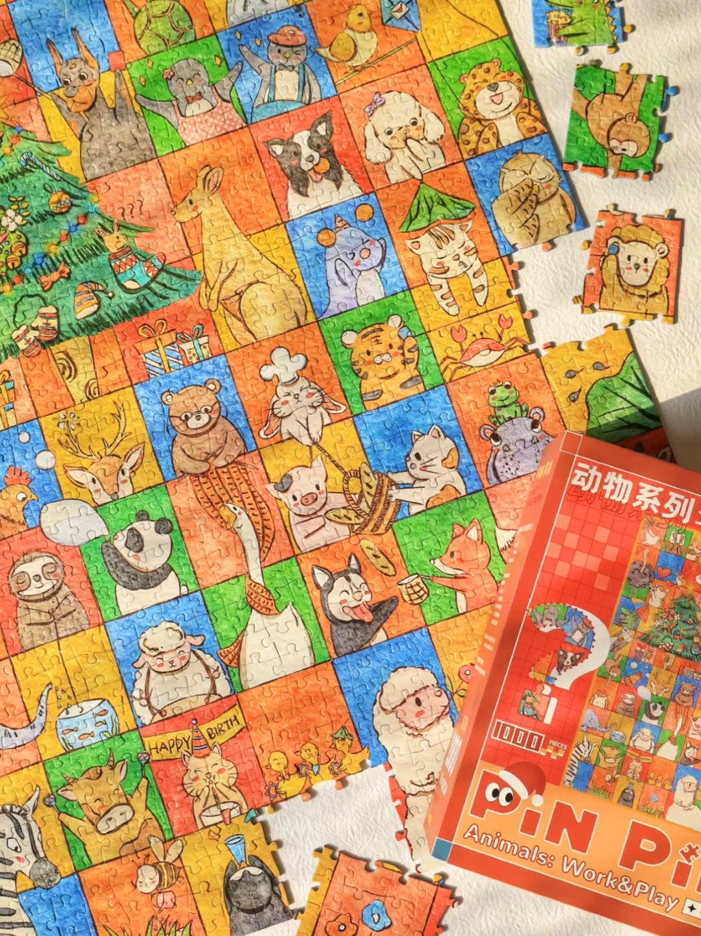 Animals: Work & Play - 1000 piece puzzle