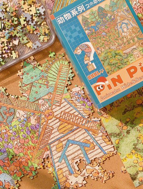 Animals: Hide & Seek - 1000 piece puzzle