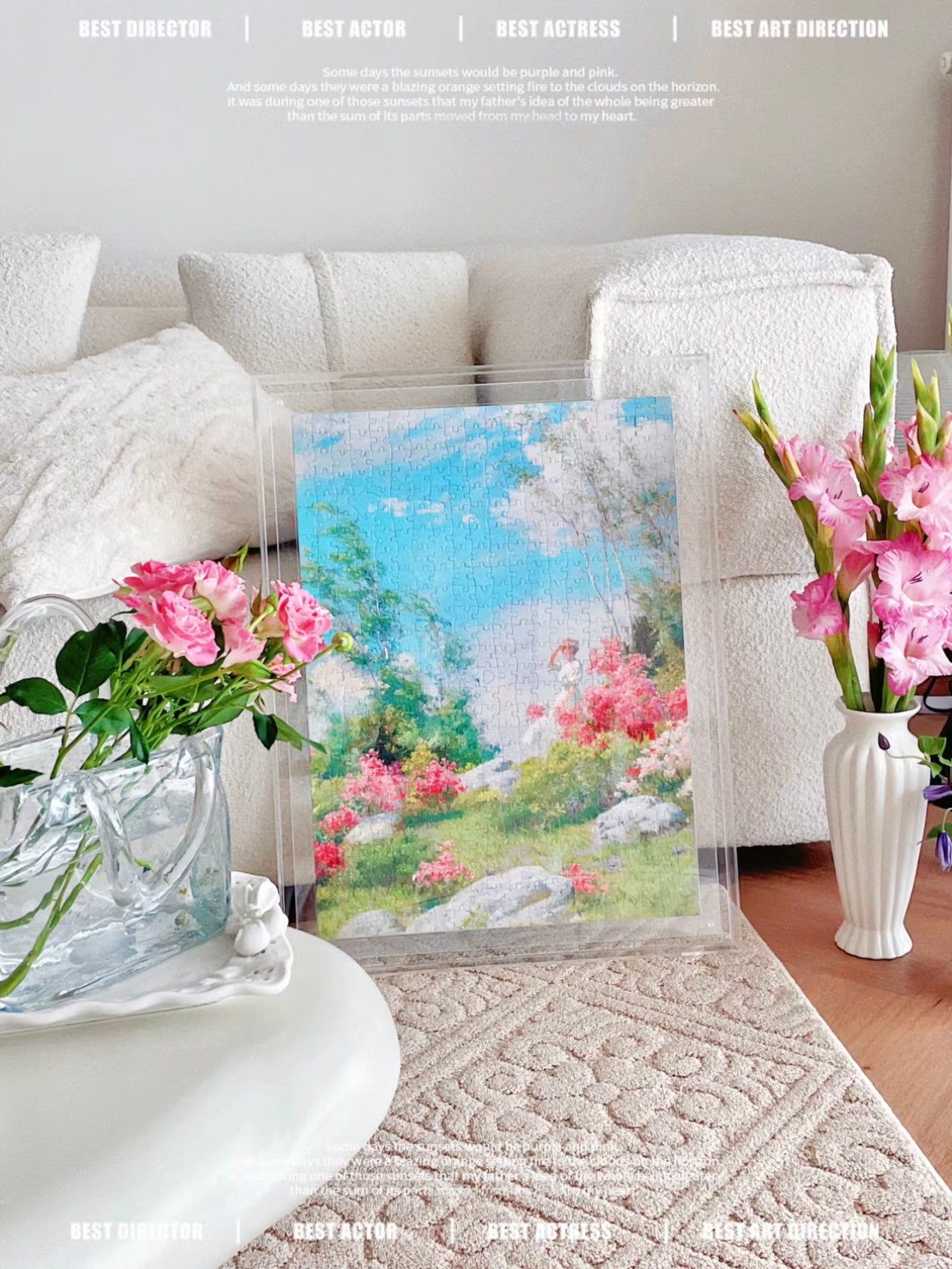 Fine Art: May Morning - 521 piece glitter puzzle
