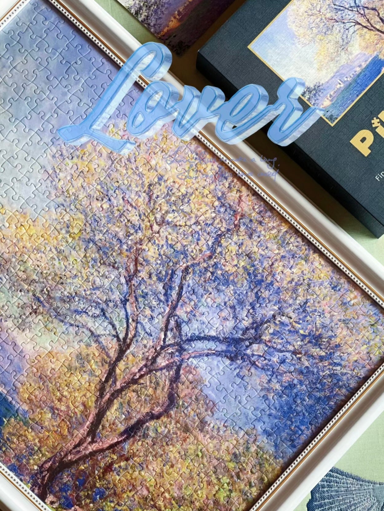 Fine Art: Antibes seen from the Salis Garden - 521 piece glitter puzzle