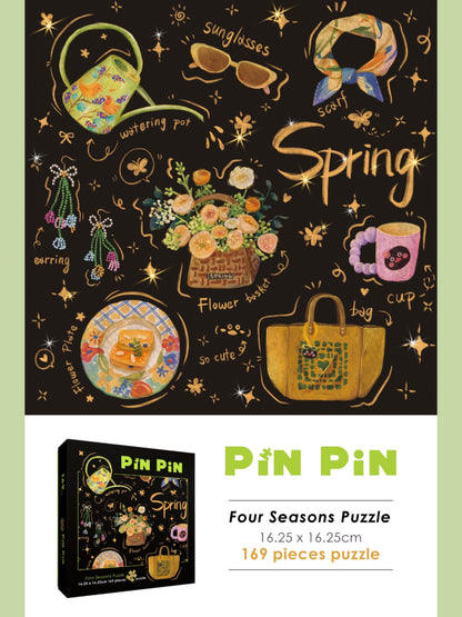 Four Seasons: Winter - 169 piece puzzle with frame