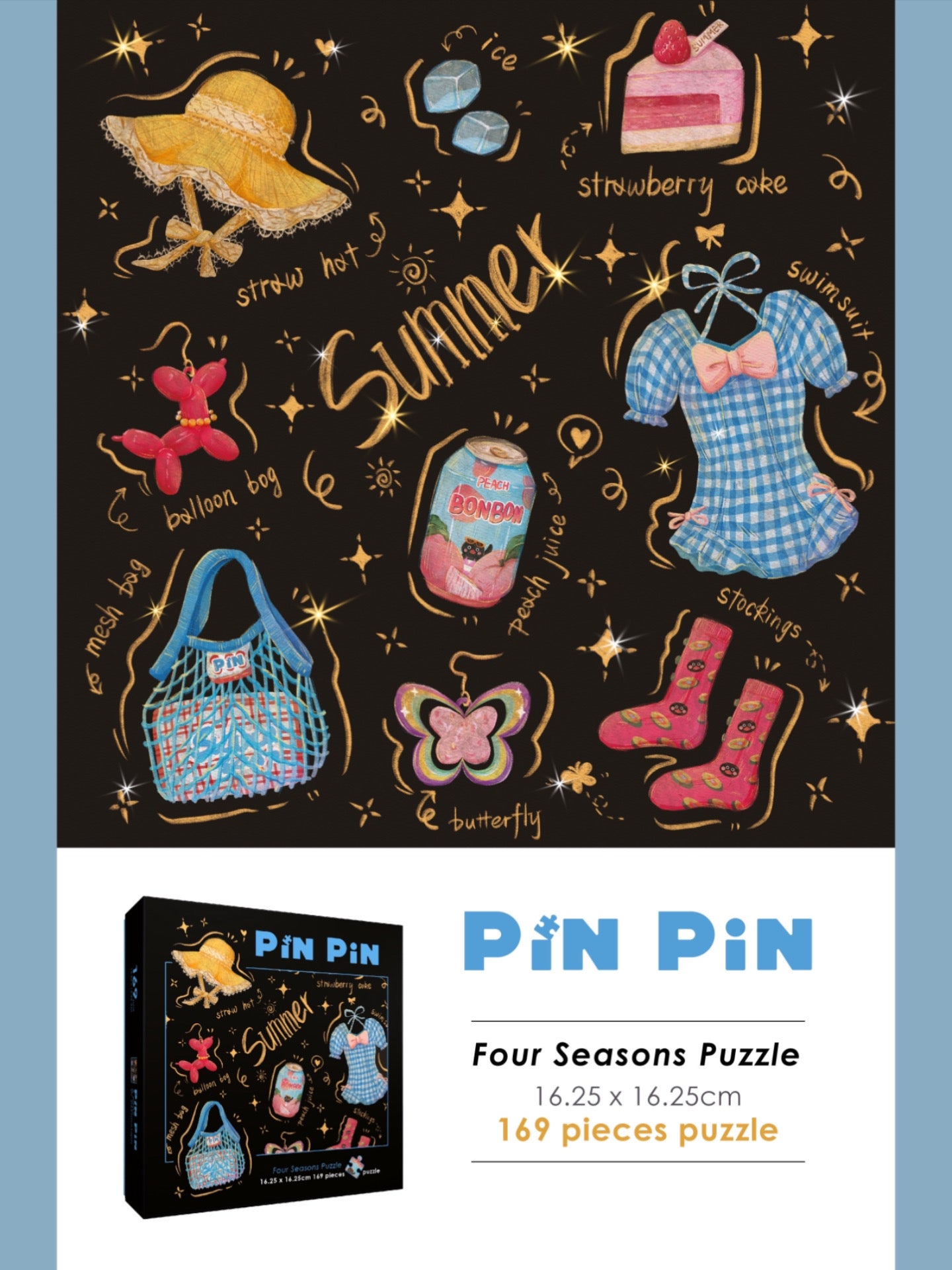 Four Seasons: Spring - 169 piece puzzle with frame