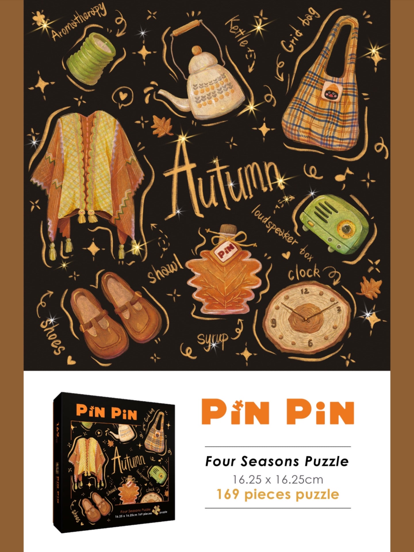 Four Seasons: Winter - 169 piece puzzle with frame